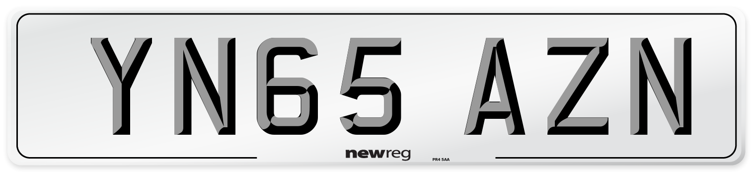 YN65 AZN Number Plate from New Reg